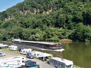 Blick von der Friedensbrücke Neckargemünd