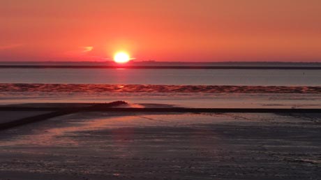 Sonnenuntergang an der Nordsee