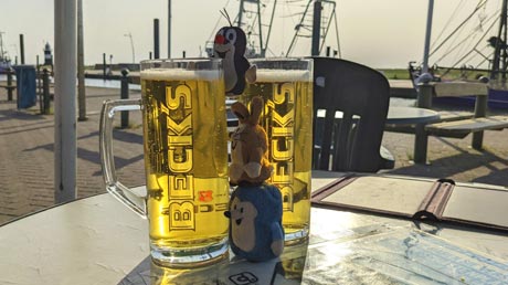 Bier im Hafen Wremen Bier im Hafen Wremen