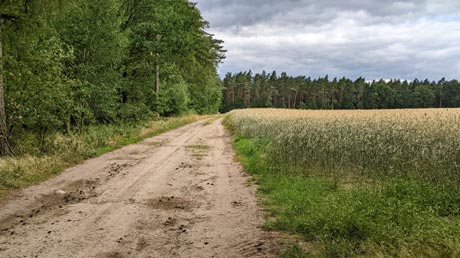 sandige Radwege sandige Radwege