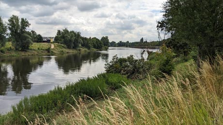 Regenmündung in Donau Regenmündung in Donau