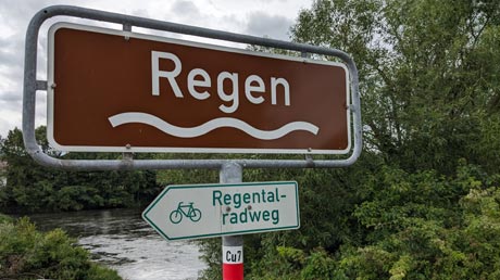 Regentalradweg und Regen