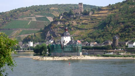 Rhein-Radweg 2006: Burg Pfalzgrafenstein bei Kaub