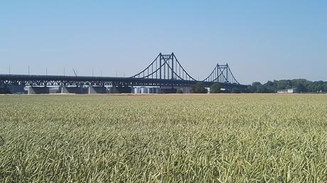 Rheinbrücke Uerdingen Rheinbrücke Uerdingen-Krefeld