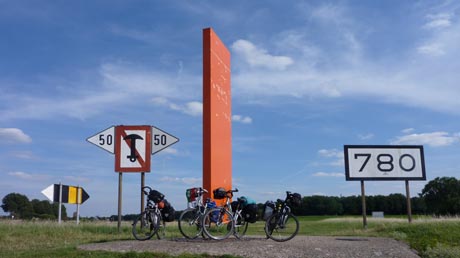 Rheinorange Ruhrmündung in den Rhein