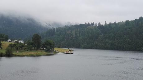 Blick zur Mühlenfähre