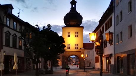 Saalfeld am Abend