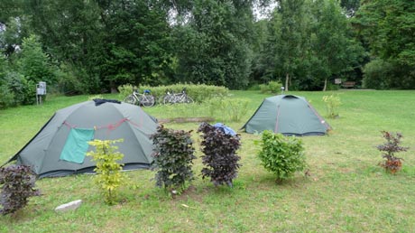 Zelte in Saalfeld