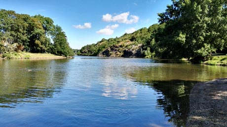 Saale in Halle-Trotha Saale in Halle-Trotha