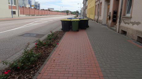 Hindernisse auf dem Radweg