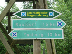 Bergwanderweg Saaldorf - Saalburg Bergwanderweg Saaldorf - Saalburg