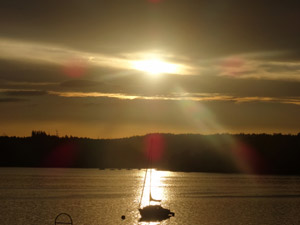 Sonnenuntergang über Bleilochtalsperre Sonnenuntergang über Bleilochtalsperre