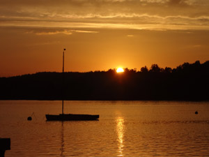 Sonnenuntergang über Bleilochtalsperre Sonnenuntergang über Bleilochtalsperre