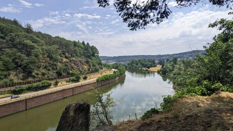 Lutwinuskapelle bei Mettlach Ausblick