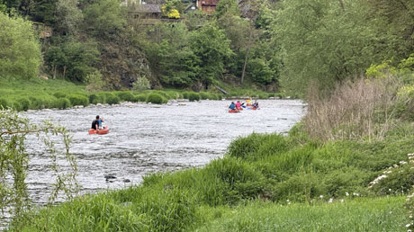 S�zava Paddler bei &Zcaron;ampach
