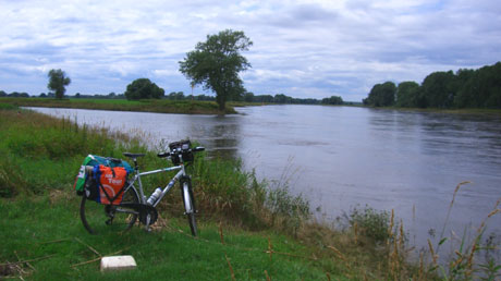 Schwarze Elster M&uuml;ndung in die Elbe