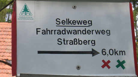 Radwegschild Selketal Radwegschild Selketal