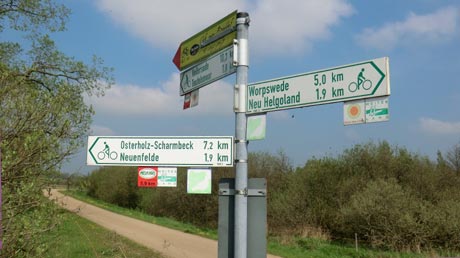 Radweg Hauptwegweiser