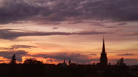 Sonnenuntergang über Erfurt Sonnenuntergang über Erfurt