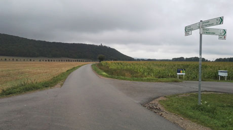 Radweg Abzweig