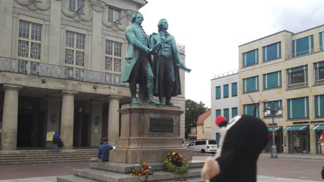 Goethe und Schiller in Weimar Goethe und Sciller im Weimar