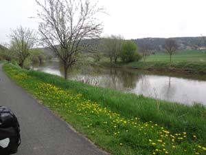 Unstrut-Radweg bei Wangen Unstrut-Radweg bei Wangen