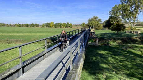 Unstrutradwegbrücke hinter Thamsbrück
