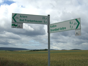 Radweg Hauptwegweiser Unstrut-Werra-Radweg Radweg Hauptwegweiser Unstrut-Werra-Radweg