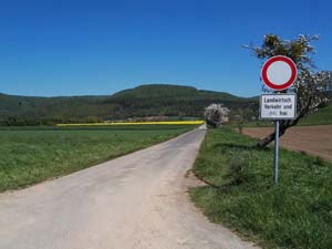Unstrut-Werra-Radweg-Ende