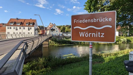 Donauwörth Friedensbrücke Wörnitz Donauwörth Friedensbrücke Wörnitz