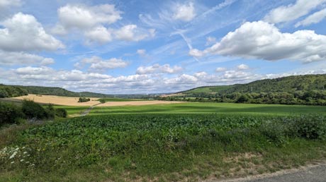 Landschaft am Wernradweg Landschaft am Wernradweg