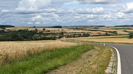 Landschaft am Wernradweg Landschaft am Wernradweg