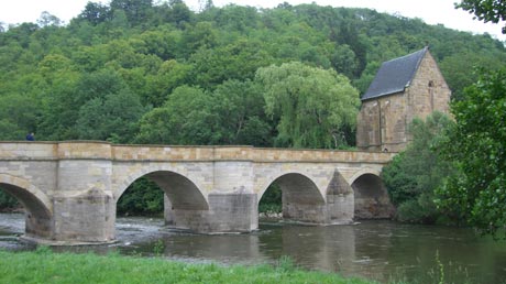 Werratal-Radweg 2006: Brücke in Creuzburg