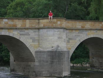auf der Brücke Creuzburg auf der Bruecke Creuzburg
